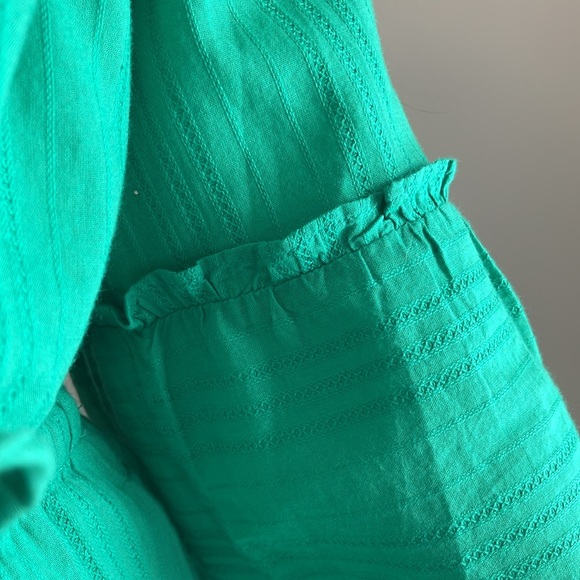 Draper James Avery Shirtdress in Mint Green Dobby Stripe, Medium - Picture 4 of 16